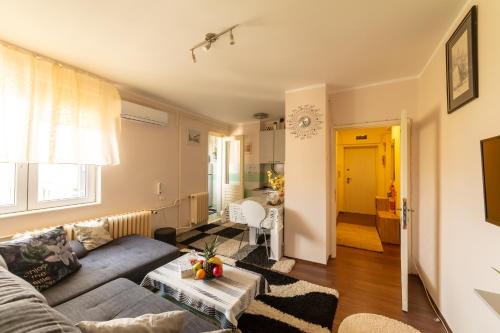Sweet Home Danube Liman Apartment Novi Sad stan na dan smestaj u ulici Narodnog fronta na Limanu kod Promenade sa balkonom parking